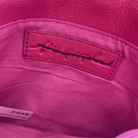 Free People Nicola Crossbody Leather Bag Pink - Picture 12 of 15